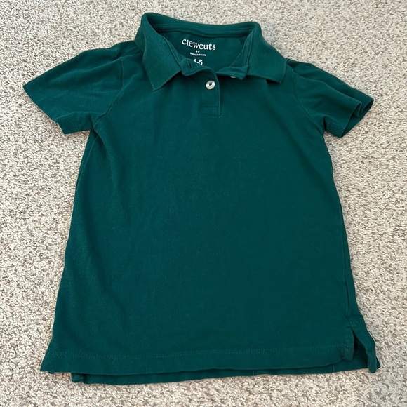 J.Crew Crewcuts Green Polo Shirt, 4-5t. - Picture 2 of 7